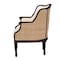 Bali & Pari Ornella Traditional French Beige Fabric and Dark Brown Finished Wood Accent Chair 238-13385-ZORO - alternate 4